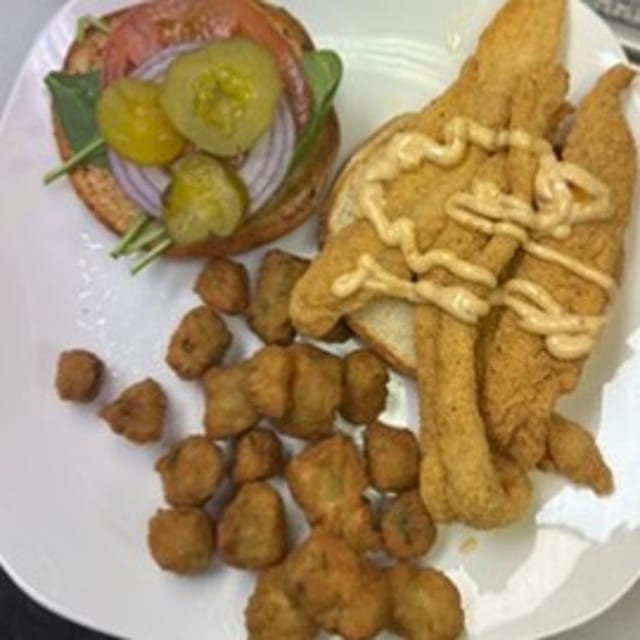 Fish Sandwich with Side.